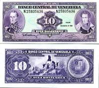 *10 Bolivares Venezuela 1992, P61c UNC - Kliknutím na obrázok zatvorte -